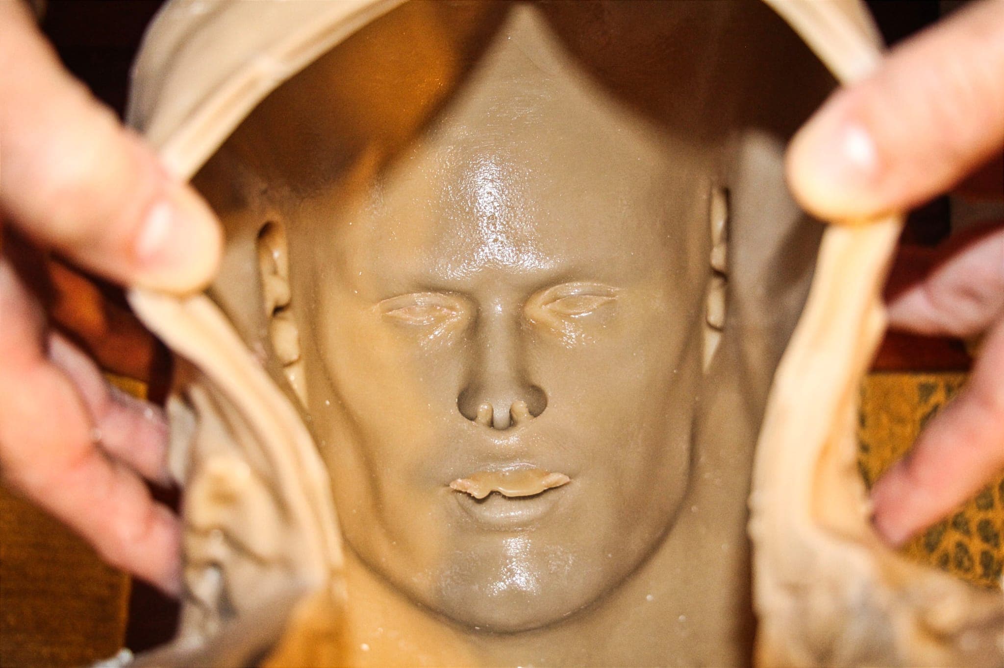 The mold taken from the finished sculpt.